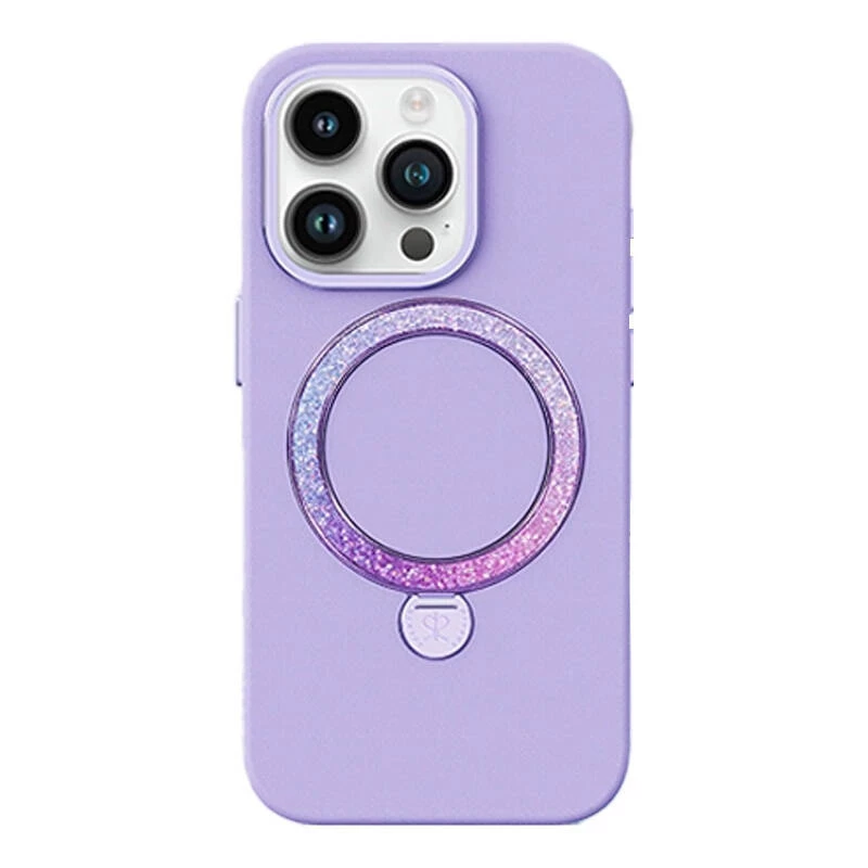 Aizsargājošs tālruņa futrālis Joyroom PN-14L4 Dancing Circle iPhone 14 Pro Max, violets, plāns