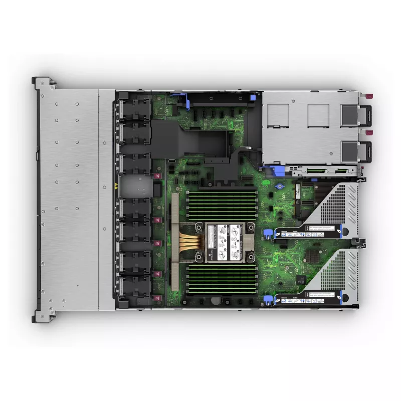 Plauktā montējams (1U) serveris HP Enterprise ProLiant DL320 Gen11 Intel Xeon Silver 4510 2,4GHz 12c 1P 64GB DDR5 8x SFF 2x1000W barošanās bloks