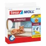 Tesa gumijas blīvlente D-profila H0538900 3–7 mm spraugām, 0,009 x 25 m
