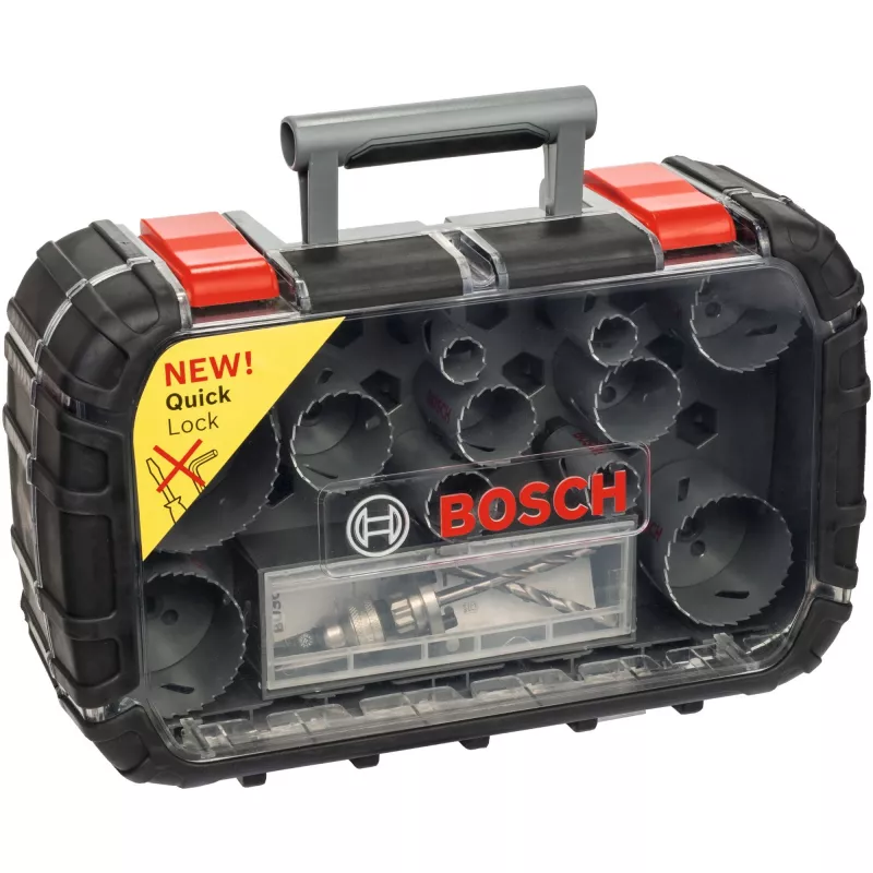 HSS bimeta universālais urbumu zāģu komplekts, 17 daļas, 20, 60, 64, 76 mm (2608580887)