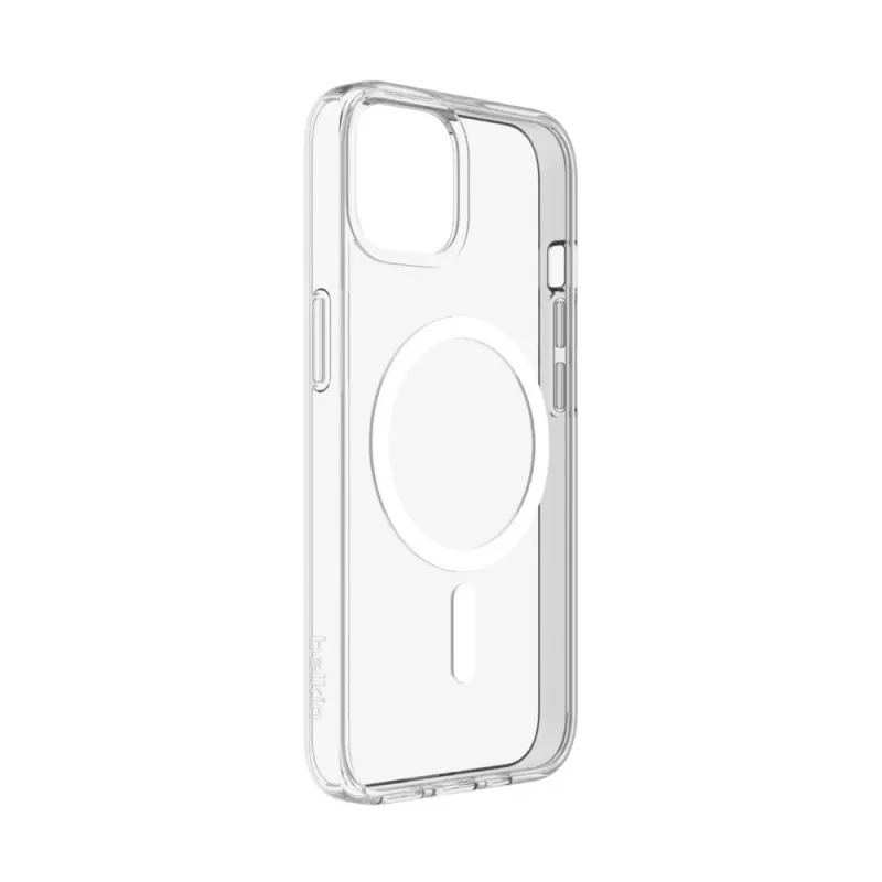 Case SheerForce MagSafe Anty-mikrobiologic for iPhone 13, caurspīdīgs