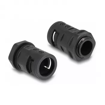 Kabeļu uzmava DeLOCK 60463 melna plastmasas 15.8mm x 2m
