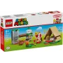 Konstrukciju rotaļlieta LEGO Captain Toad's Camp komplekts 72040 ar interaktīvām Super Mario funkcijām
