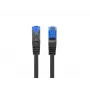 Tīkla kabelis LANBERG PCF6A-10CC-1500-BK Cat6a S/FTP RJ-45 taisns 15 m Melns