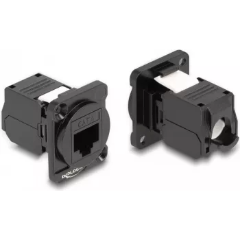 DeLOCK D tipa modulis RJ45 Cat.6 siev. uz LSA siev. melns 87816