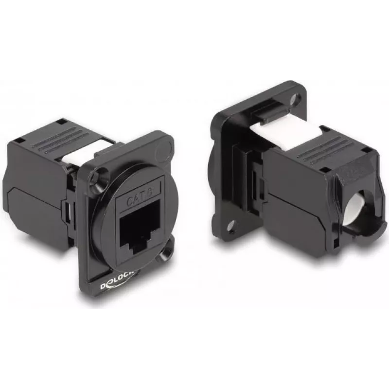 DeLOCK D tipa modulis RJ45 Cat.6 siev. uz LSA siev. melns 87816