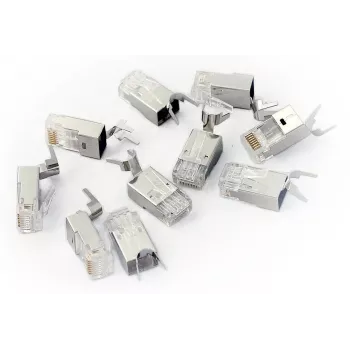 Vadu savienotājs RJ45 pelēks Digitus X-ML-6F-OD-IMP vīrišķais 100 gab.