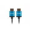 HDMI kabelis LANBERG CA-HDMI-22CU-0018-BK 1.8 m — HDMI Type A uz A, HDMI 2.0, 18 Gbit/s, ARC, zelta pārklājums