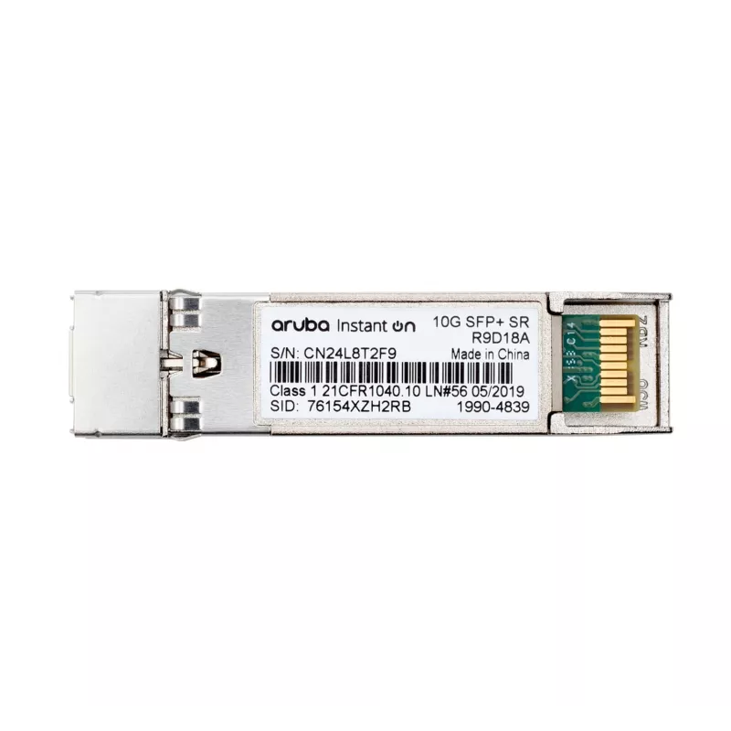 HPE Networking Instant on 10G SFP+ LC SR raiduztvērējs for Connections up to 300 Meters (R9D18A)