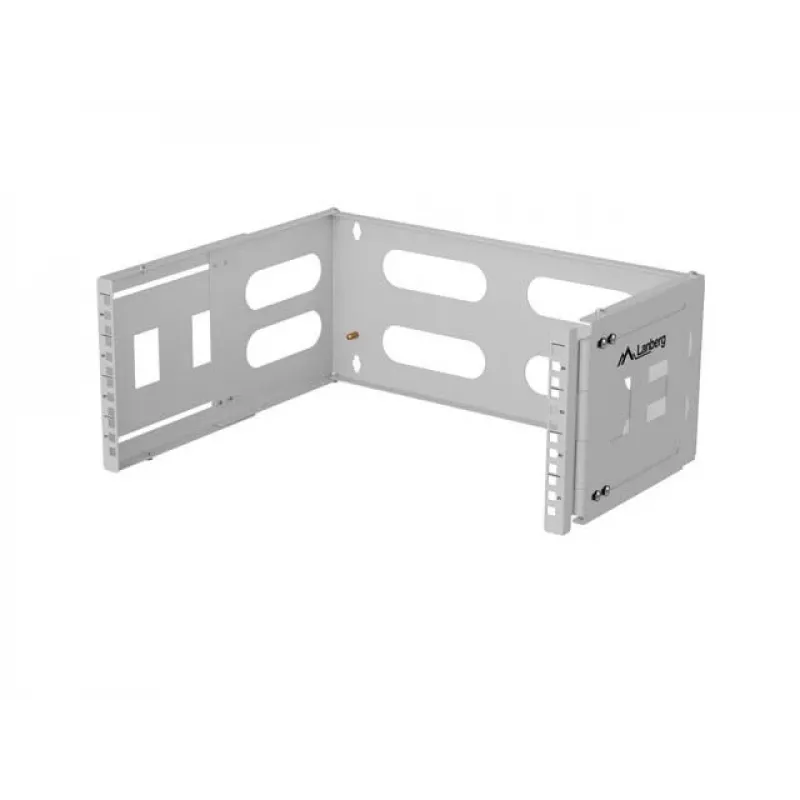 Plaukta sienas stiprinājums 19 collu 4U LANBERG — 497×400/240 mm, pelēks