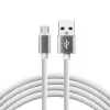 everActive kabelis USB 1m - Balts, silikona, ātrā uzlāde, 2,4A - CBS-1MW