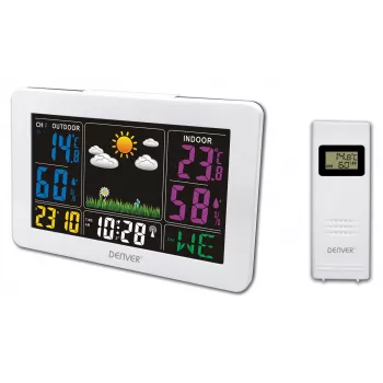 Digitālā meteoroloģiskā stacija Denver WS-540balta