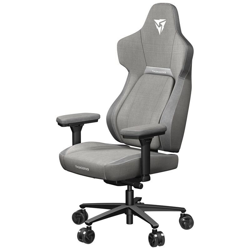 Universāls spēļu krēsls ThunderX3 CORE Loft polsterēts sēdeklis pelēks