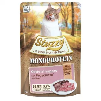 Mitrā kaķu barība Agras Pet Foods Monoprotein Ham 85 g — cūkgaļas garša, bez graudiem, bez lipekļa, pieaugušiem kaķiem