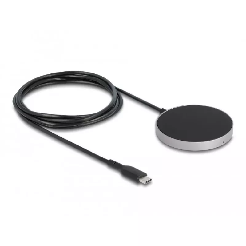 Bezvadu lādētājs DeLOCK 66467 5W 7.5W 10W 15W Induktīvās uzlādes paliktnis