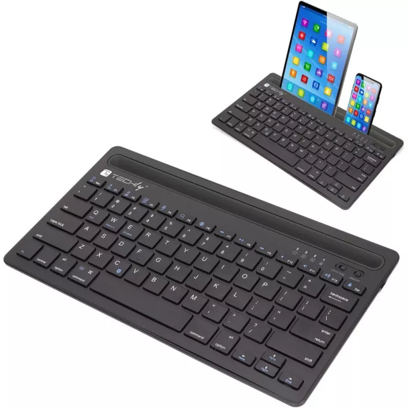 Techly ICTBK102U tastatūra Universāla Bluetooth QWERTY angļu melna
