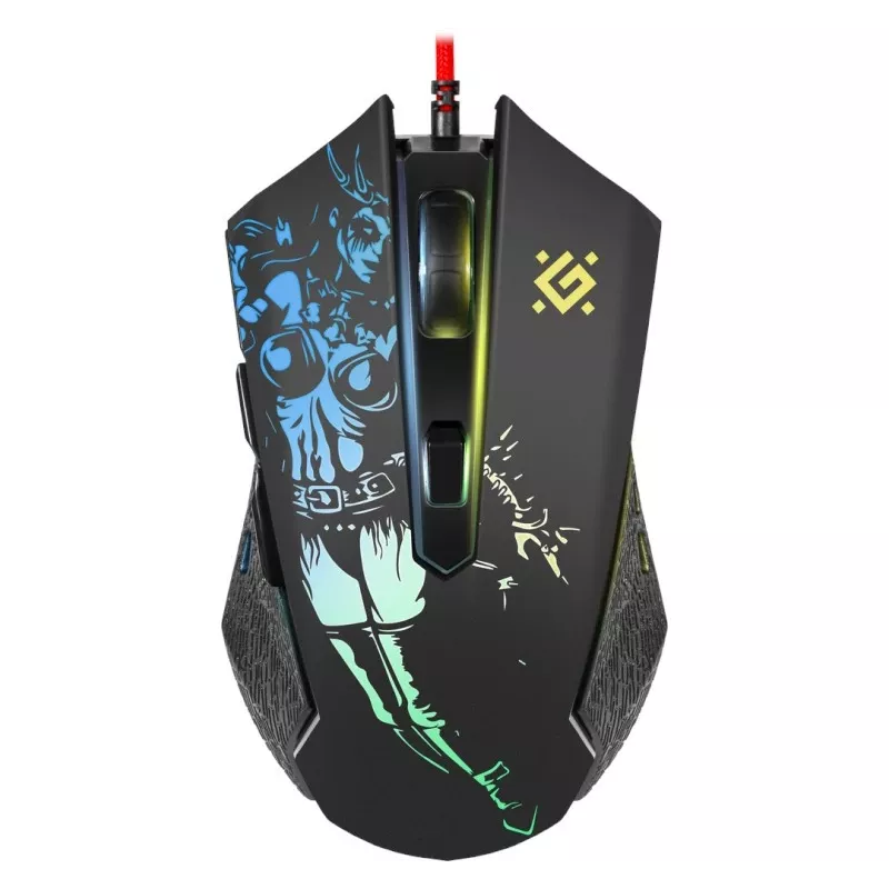 Spēļu, optiskā, vadu pele DEFENDER GM-933 SIN'SISTER 7200dpi 6P RGB