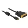 Video kabeļa adapteris DeLOCK 83585 Micro-HDMI uz DVI-D 1m