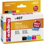 edding printera kasetnes EDD-407 melna, ciāna, fuksīna, dzeltena saderīgas ar EPSON T0715, 4 gab. komplekts