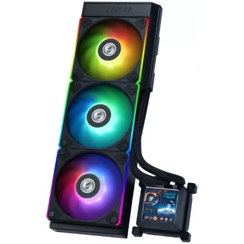 Universāls šķidruma dzesētājs Lian Li HydroShift LCD 360S 12 cm melns
