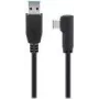 Goobay USB-C™ uz USB A 3.0 kabelis 90°, melns, 1 m - USB 3.0 spraudnis (A tips) > USB-C™ spraudnis (66501)