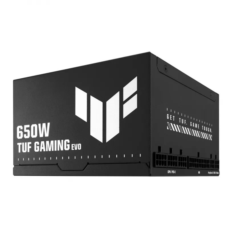 Barošanas bloks ASUS TUF GAMING 650B EVO — 650 W, 20+4 pin ATX, 80 PLUS Bronze, melns
