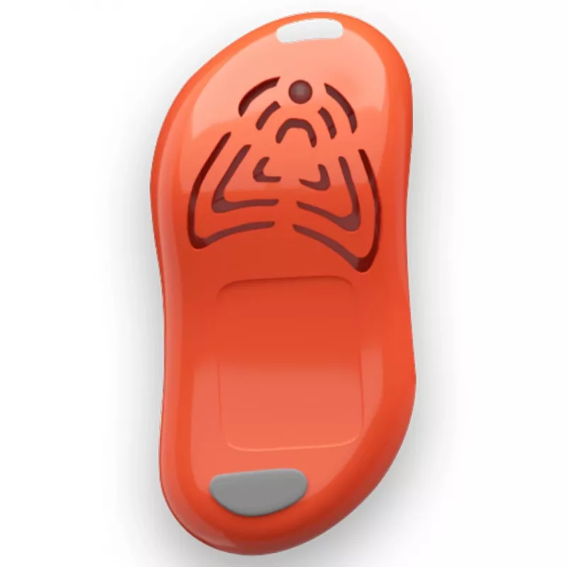 Valkājams ultraskaņas ērču atbaidītājs TICKLESS PRO10-103OR mājdzīvniekiem, ar bateriju, 2 m darbības rādiuss, oranžs