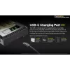 Akumulatora lādētājs Nitecore Ci4 — universāls USB lādētājs litija jonu / NiCd / NiMH akumulatoriem, 5/9/12V ieeja, 3A, plastmasa, 0,1914 kg