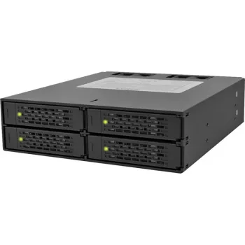 ICY DOCK - ToughArmor - MB994SP-4S - aizmugures plate SAS/SATA II, bez paliktņiem, 4x SAS/SATA 2,5 collu iekšējais uz 4x SATA resursdators - Alumīnijs - melns - SAS/SATA 6 Gbit/s - 40 mm ventilators