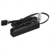 Ventilatora centrmezgls DeepCool FH-04 — 20 kontaktu ATX uz 4× 3 kontaktu Molex, 0,55 m kabelis, melns