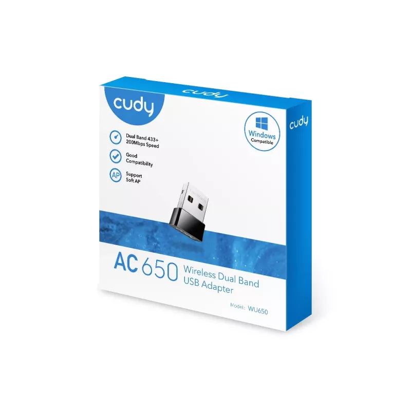 Cudy WU650 tīkla karte WLAN 433 Mbit/s