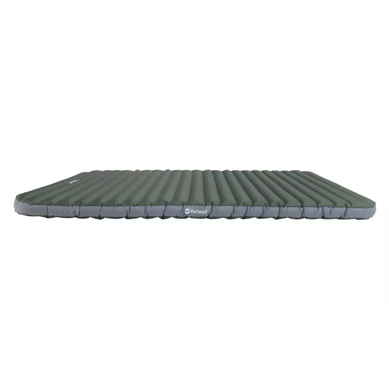 Piepūšamais dubultais matracis Outwell 400124 — 1200×1950×110 mm, poliesters/PVC, zaļš