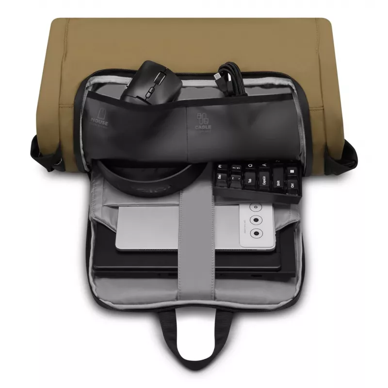 Portatīvā datora mugursoma Lenovo GX41U39298 40,6 cm (16 collu) piezīmjdatoriem, Neilons/Poliesters, 25 L, Melna/Dzeltena