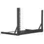 Rackmount atvērtais rāmis 6U 19 collu SILVERSTONE SST-RK06U-OF galda plaukts sudraba