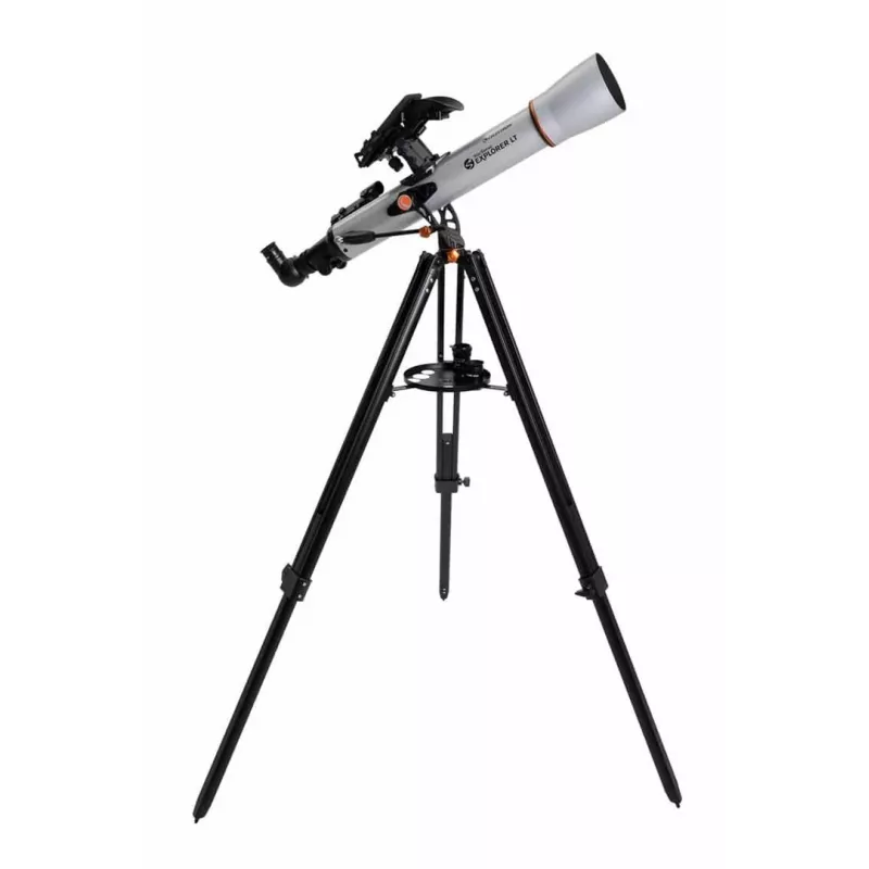 Celestron StarSense Explorer 70 LT Refraktora teleskops 70x melns, pelēks