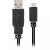 USB 2.0 kabelis, USB-A spraudnis > Micro-USB spraudnis (melns, 3,0 metri)