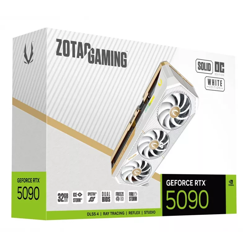 ZOTAC GAMING GeForce RTX 5090 SOLID OC White 32GB GDDR7