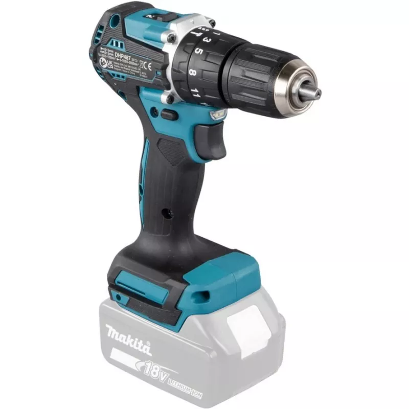 Makita DHP487Z urbis 1700 RPM bezatslēgas 1,4 kg Melns, Zils