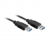 Wentronic Goobay USB 3.0 SuperSpeed kabelis, melns, 3 m - USB 3.0 spraudnis (A tips) > USB 3.0 spraudnis (A tips) (93929)