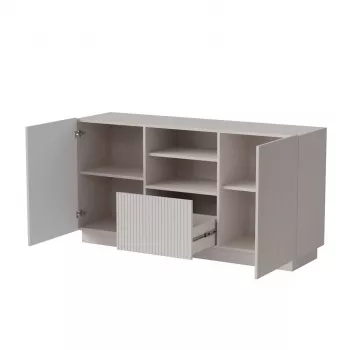 Kumode Cama LIVERTI 150x42x78 cm, kašmira, 1 atvilktne, skaidu plātne