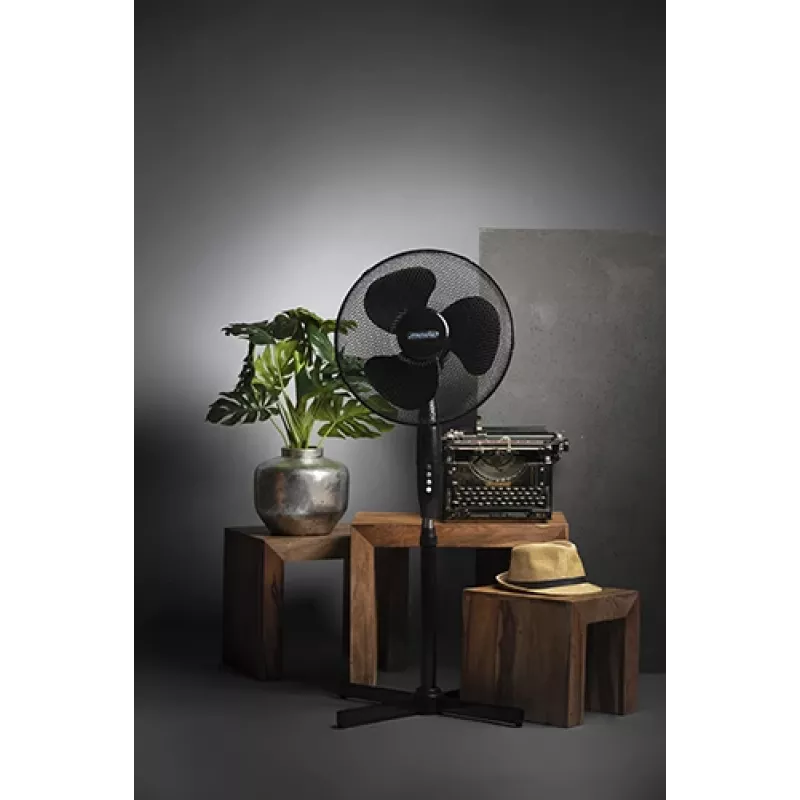 Mesko | Ventilators | MS 7311 | Stāvventilators | Melns | Diametrs 40 cm | Ātrumu skaits 3 | Svārstīšanās | 45 W