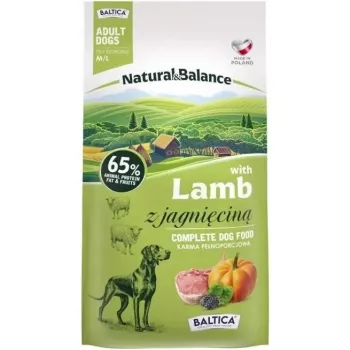 BALTICA Natural & Balance Lamb M/L – sausā suņu barība – 3 kg