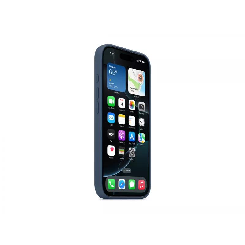 Silicone maciņš ar MagSafe iPhone 16 Pro – Denim