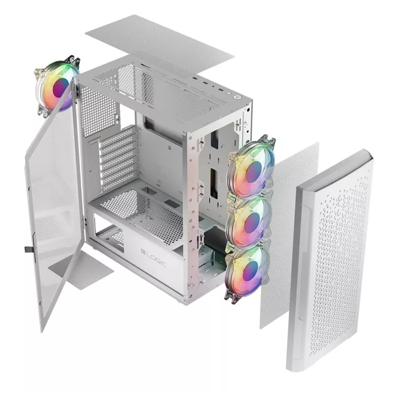 Logic ARAMIS ARGB MINIDI USB 3.0 korpuss balts