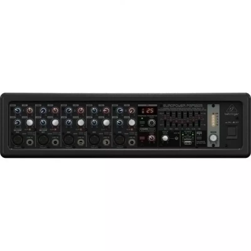 Behringer PMP550M audio mikseris 5 kanālu 20–20000 Hz melns
