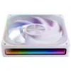 140mm Jonsbo ZA-140W PWM ARGB korpusa ventilators, balts, Infinity Mirror