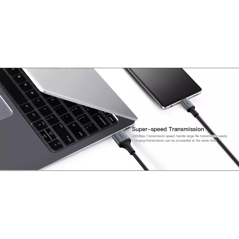 USB Type-C 2-in-1 kabelis Orsen S8, 5A, 1,5 m (ātrā uzlāde/dati)