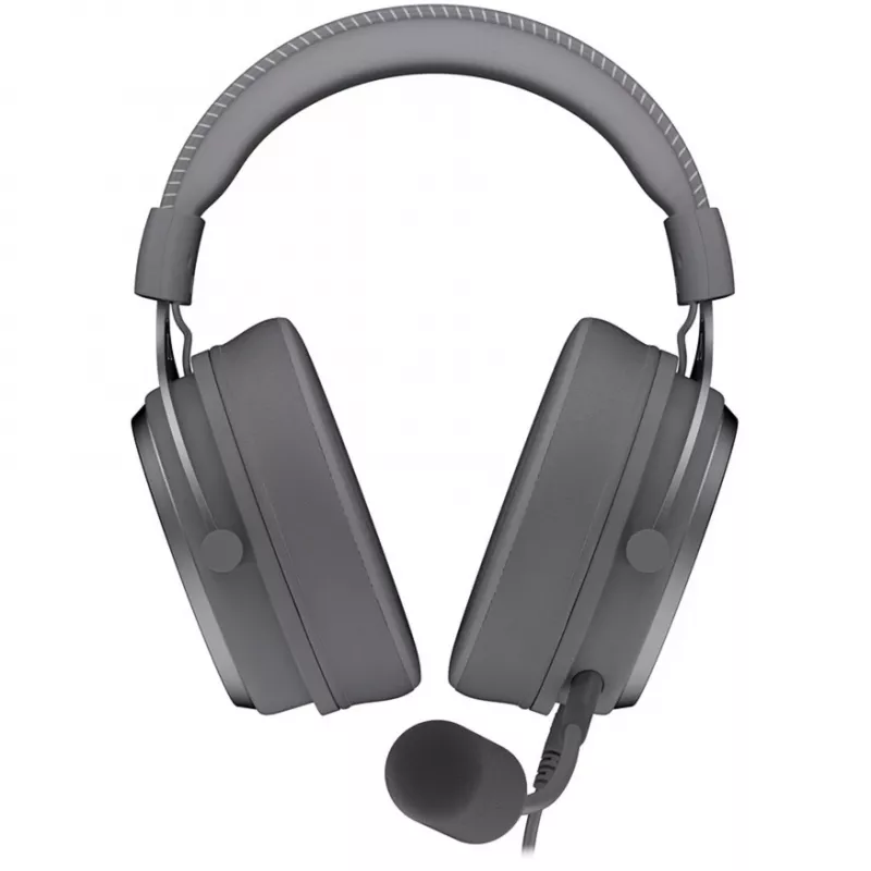 VIRO Plus USB Alt Gray, spēļu austiņas tumši pelēkā krāsā, USB-A, 3,5 mm ligzda, 7.1 USB skaņas karte