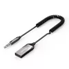 Audio uztvērējs UGREEN CM309 Bluetooth 5.0 USB ar 3,5 mm AUX ligzdu, melns, 20–20000 Hz