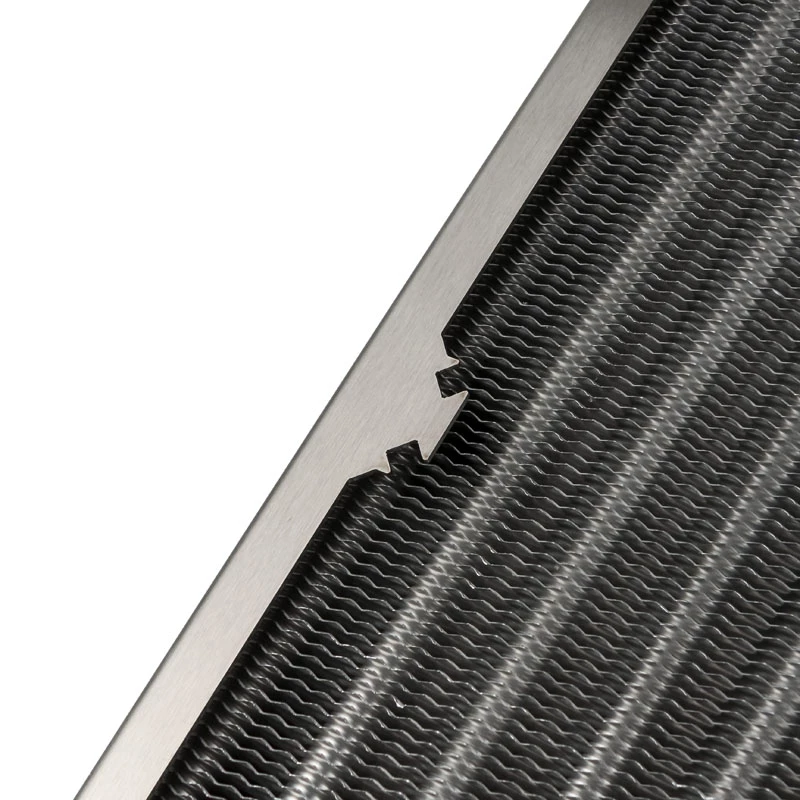 Radiator Aqua-Computer airplex radical 2/480 — Alumīnijs/Varš/Nerūsējošais tērauds, 520×140×40 mm